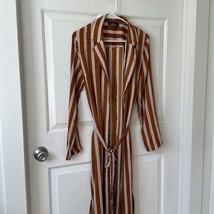 Striped lightweight Cardigan with tie
